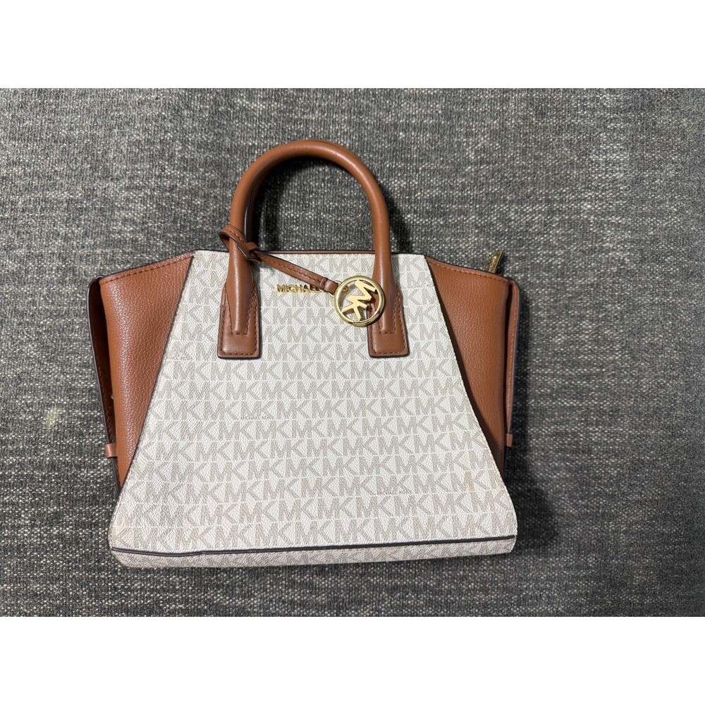 MICHAEL KORS Avril Small Logo Top-Zip Satchel MSRP $498 NWOT